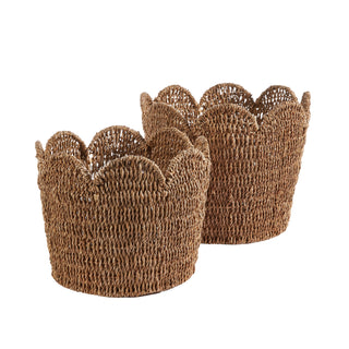 Scalloped Baskets, 2 Sizes