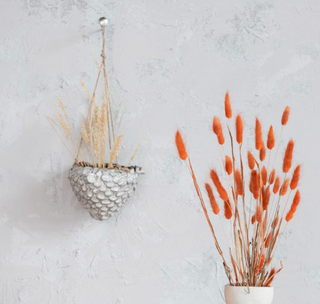 Hanging Stoneware Planter with Rope