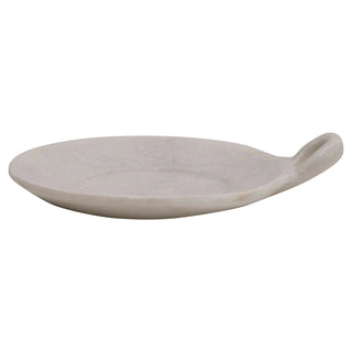 Hand Carved Marble Dish with Handle, Small