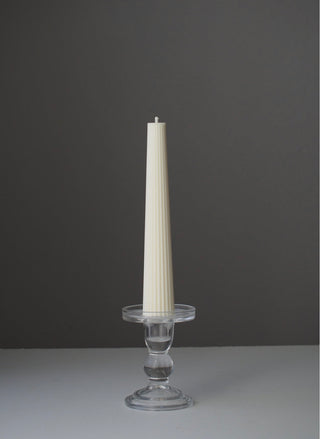 Doric Ribbed Taper Candle