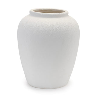 large white cement terracotta vase slope house mercantile