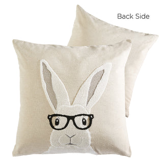 Rabbit with Glasses Pillow