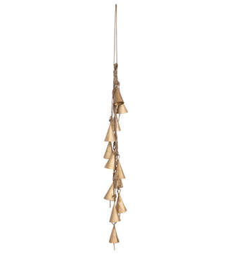 Hanging Bell Cluster with Jute Rope