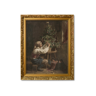 humble christmas tree vintage reproduction art prints made to order slope house mercantile