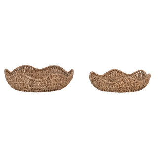woven scallped braided bowls baskets slope house mercantile