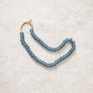 african blue glass beads slope house mercantile