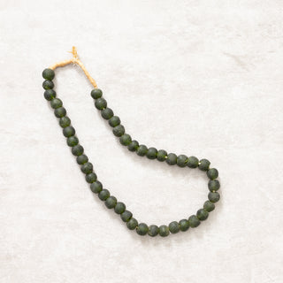 Dark Green Glass Beads, Small