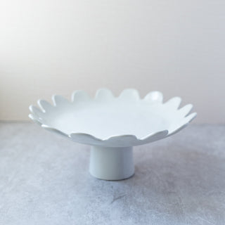 scalloped cake stand slope house mercantile spring easter