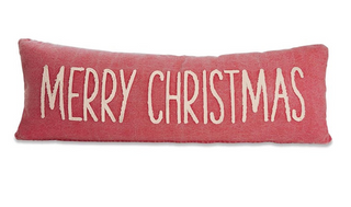 Faded Merry Christmas Canvas Pillow