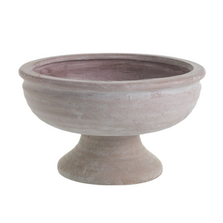 footed terracotta planter