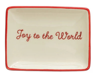 Christmas Sentiment Stoneware Dishes, 4 Styles