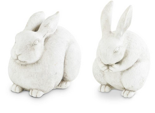 Large Resin Rabbits, 2 Styles