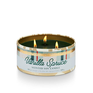 Vanilla Spruce Tin Candle