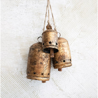 Metal Bell with Star Cut-Outs, 3 Sizes