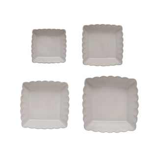 Scalloped Serving Dishes, 4 Sizes