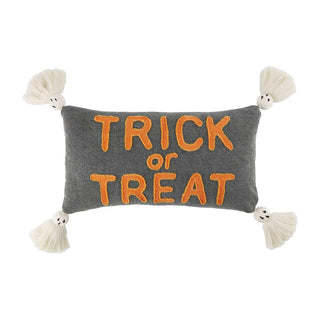 Trick or Treat Tasseled Pillow