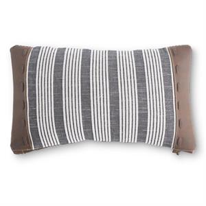 Leather Accent Pillow