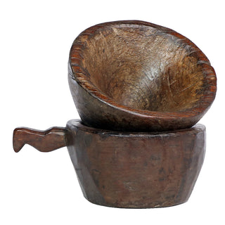 Hand Carved Gujan Bowl - Vintage