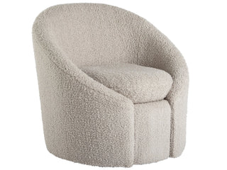 Miranda Bouclé Swivel Chair - Grey
