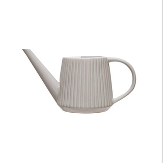 Ribbed Stoneware Watering Can