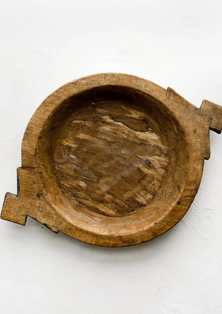 Wood Hand-Carved Bowl, 2 Sizes