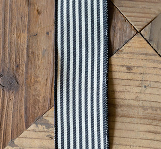 Canvas Vintage Black Stripe Ribbon