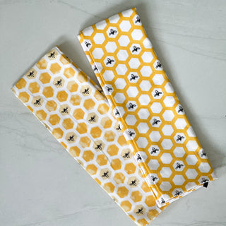 Yellow Honeycomb Tea Towel