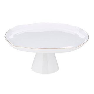 Cake Stand with Gold Trim
