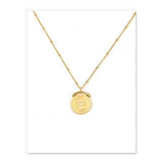 18k Gold Plated Sun Necklace