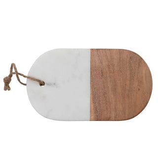 Marble & Acacia Wood Cutting Board