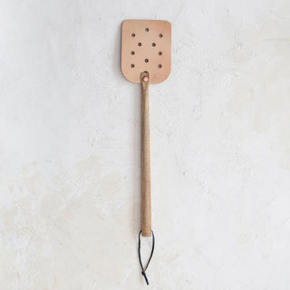 Leather and Mango Wood Fly Swatter