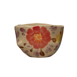 Floral Stoneware Bowls