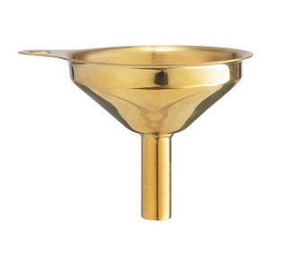 Gold Finish Stainless Steel Funnel