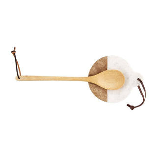Marble Wood Spoon Rest