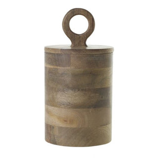 Mango Wood Canister with Lid