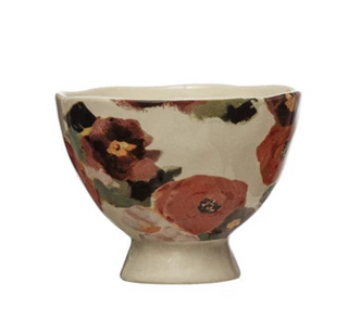 painted ceramic floral bowls slope house best home decor
