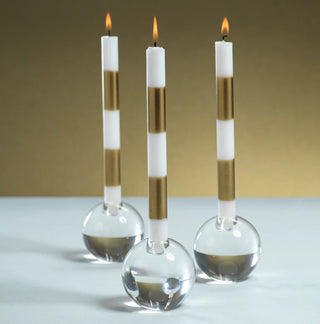 round modern crystal candle holder taper online decor shop